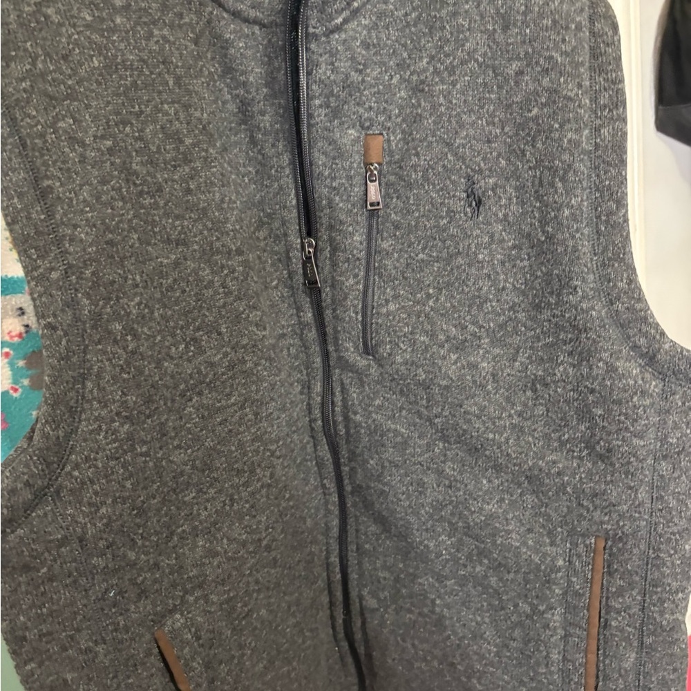 Ralph Lauren Charcoal and Black Vest